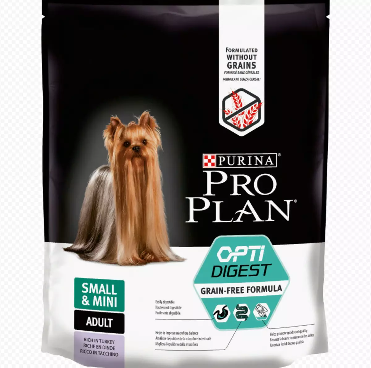 Purina Pro-plan voor honden van kleine rassen: voeding voor puppy's en volwassen honden, met lam, zalm en kip. Nuances voeden, dosering 22034_6