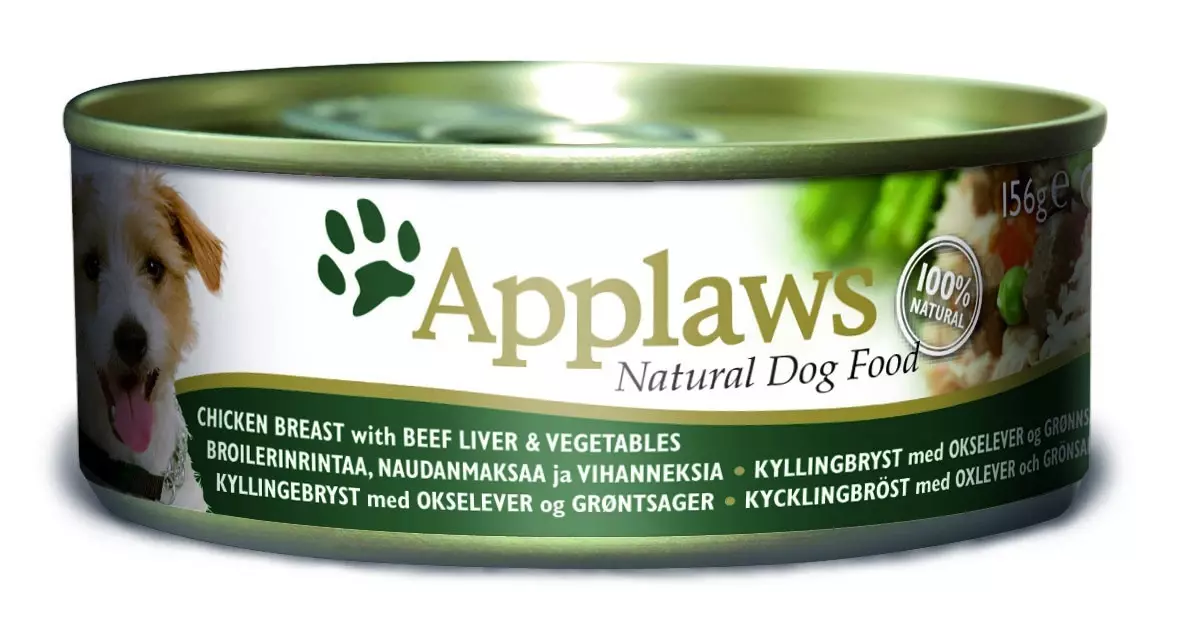 Thực phẩm cho chó applaws: thành phần. Thức ăn cho chó con khô, Đánh giá về các sản phẩm sét cho chó của các giống nhỏ và các giống khác. Đánh giá 22039_13