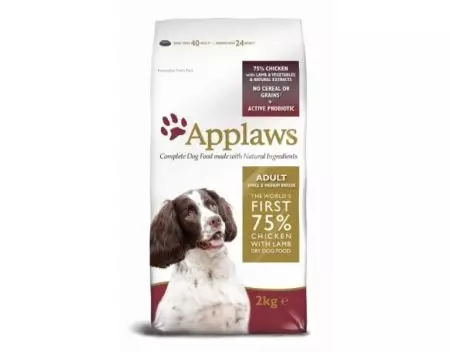 Kos vir honde Applaws: Samestelling. Droë hondjies voed, hersiening van weerlig produkte vir honde van klein en ander rasse. Resensies 22039_6