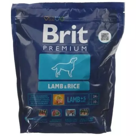 Száraz étel a kutyák számára Brit: Feed összetétele felnőtteknek és idős kutyáknak 15 kg bárányával, Egyéb kutyafedezés, Vélemények áttekintése 22046_13