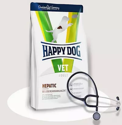 Aliments per a gossos Gos feliç: seca i humida, per a cadells de races grans, petites i mitjanes. Composició i altres comentaris de menjar enllaunat per a gossos 22054_21