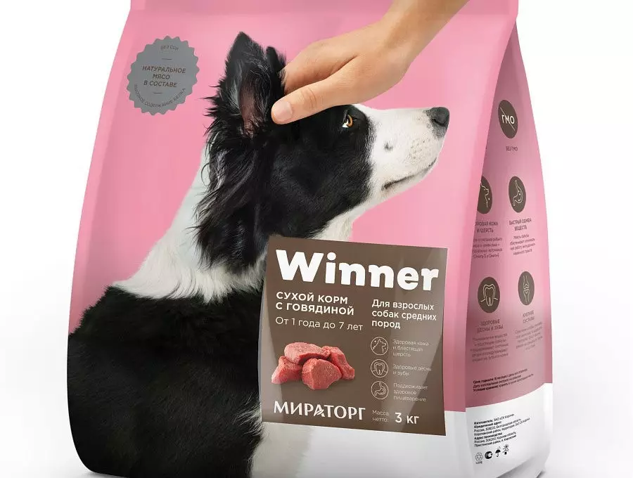 Élelmiszer kutyáknak győztes 