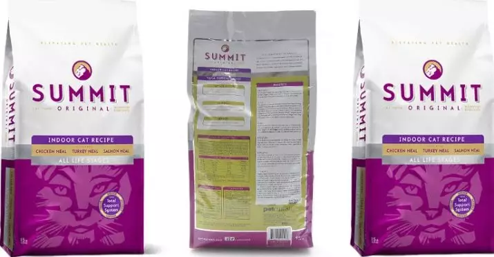 Alimentación del gato Cumbre: Composición y visión general de alimento seco para los gatitos y gatos adultos esterilizados, comentarios 22071_3
