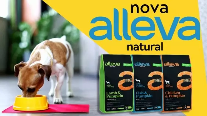 Makanan untuk anjing Alleva: Holistik untuk anak anjing dan makanan kering lain, komposisi dan kajian mereka. Kelebihan dan kekurangan. Ulasan 22072_12
