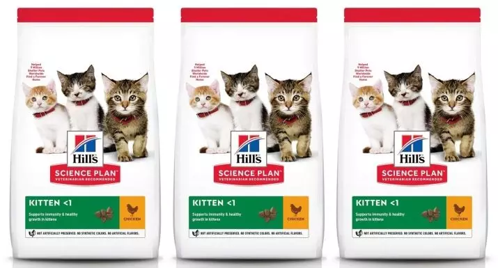 Корму для котят Hill's: сухія, вільготныя і паштэты. Склад кармоў з курыцай і тунцом. Мус Science Plan 1st Nutrition і апісанне іншых кармоў, водгукі 22095_3