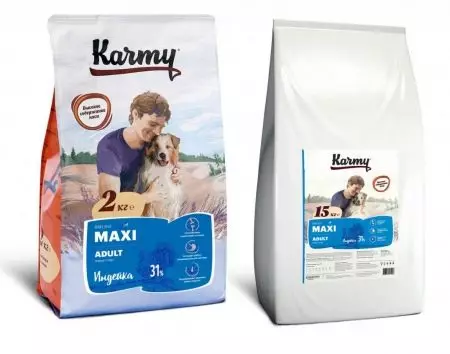 Karmy Dog Feed: Gearstalling en klasse fan droege feed foar lyts, medium en grutte rassen. Feed mei laam, kalve en oare produsintprodukten, resinsjes 22106_16
