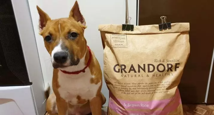 aliments secs per a gossos Grandorf: Composició. Avantatges i desavantatges de l'alimentació, vista general de la gamma, comentaris 22108_13