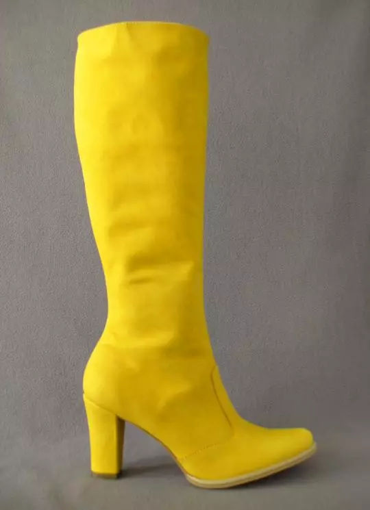 Boots kuning (25 foto): Model musim dingin Wanita Kuning 2210_4