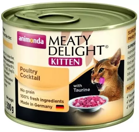Animonda Feed: Untuk kucing dan anjing, basah dan kering, makanan kaleng kucing untuk kucing dewasa dan anak kucing, komposisi dan ulasan 22112_13