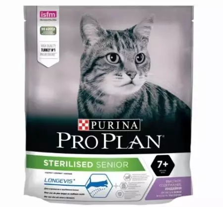 Purina Pro Plan for steriliserede katte: Tørret steriliseret foder til kastrerede katte og vådt, deres sammensætning. Feed til 3-10 kg, anmeldelser 22125_20