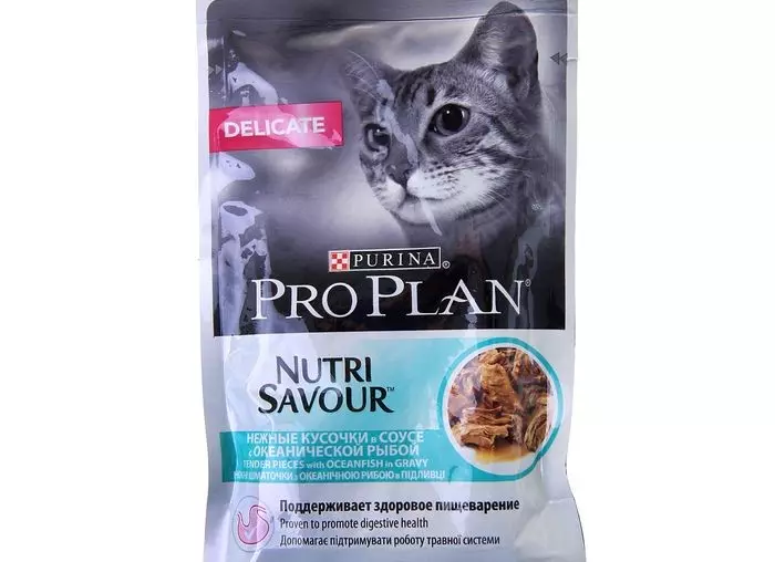 PURINA PRO PLAN CAT FEED (64 bilder): Kompositionen av kattfoder med probiotiska och andra, klassen av matning för katter. Flytande och torra produkter. Recensioner 22127_41