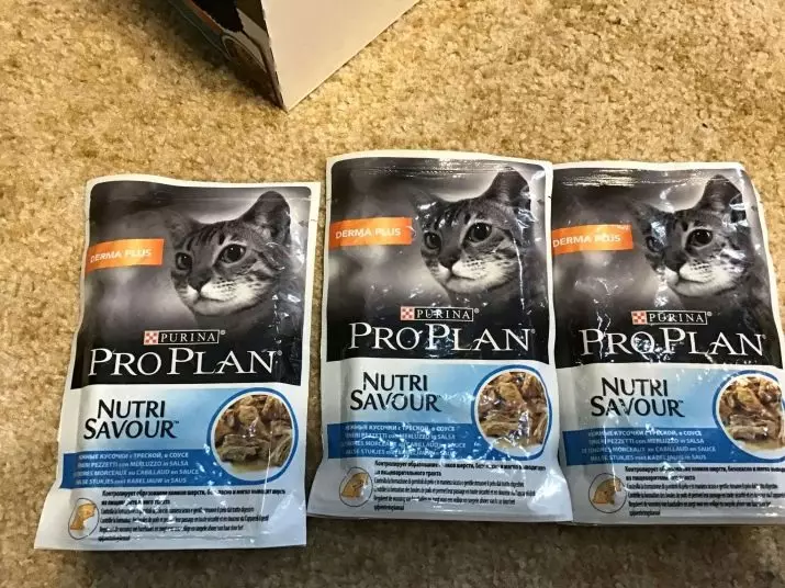 Purina Pro Plan Feed Cat (64 Foto): Komposisi umpan kucing dengan probiotik dan lainnya, kelas pakan untuk kucing. Produk cair dan kering. Ulasan 22127_43