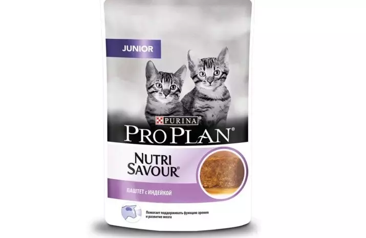 Purina Pro Plan Cat Feed (64 fotók): A macska takarmányok összetétele probiotikus és másokkal, a takarmányozási osztály a macskák számára. Folyékony és száraz termékek. Vélemény 22127_46