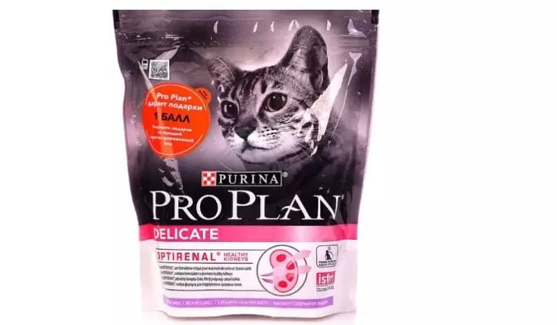 Purina Pro Plan Cat Feed (64 ảnh): Thành phần của thức ăn cho mèo với Probiotic và các thành phần khác, lớp thức ăn cho mèo. Sản phẩm lỏng và khô. Đánh giá 22127_6