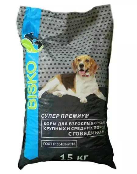 Bisko feed: Foar hûnen en katten. Premium feed-komposysje. Droege feed foar puppies en folwoeksen bisten, har resinsje. Resinsjes fan beoordelingen 22129_14