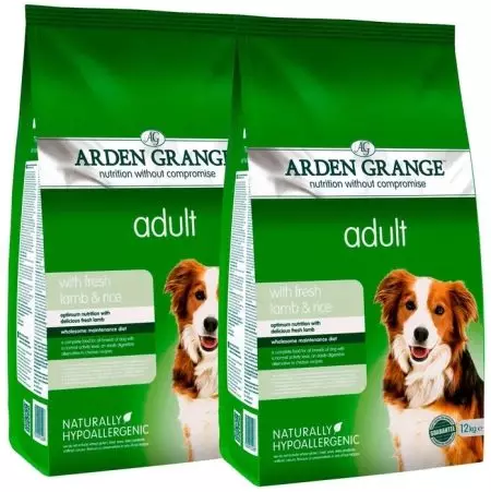 Alimentos para perros Arden Grange: Para razas grandes y medianas. Composición de piensos secos para cachorros y perros adultos, comentarios 22136_11
