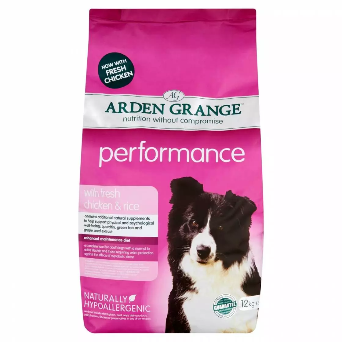 Mat for hunder Arden Grange: For store og mellomstore raser. Sammensetning av tørre strømmer for valper og voksne hunder, vurderinger 22136_9