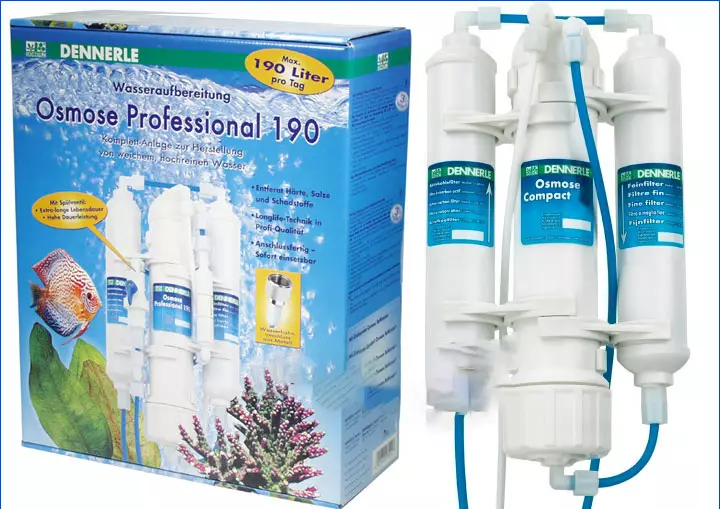 Osmosis para sa aquarium (14 mga larawan): Ano ito at kung ano ang reverse osmosis pangangailangan? Water Remineralization System. 22191_2