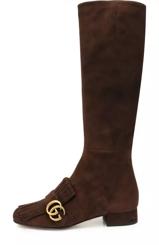 ყავისფერი suede boots (35 ფოტო): რა უნდა ატაროს ქალი მოდელები heel და სცემეს ყავისფერი suede 2237_27