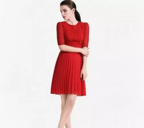 Red Reced Dress