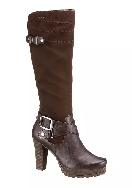 Tamaris Boots (52 Valokuvat): Winter Naisten mallit luonnollinen turkista, yrityksen arvostelut 2243_43