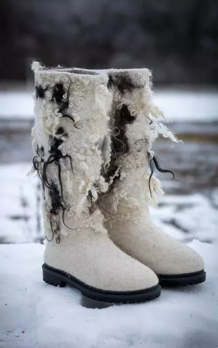 Dámske topánky-topánky (64 fotiek): Zimné topánky, izolované plstené modely pre blesk 2247_19