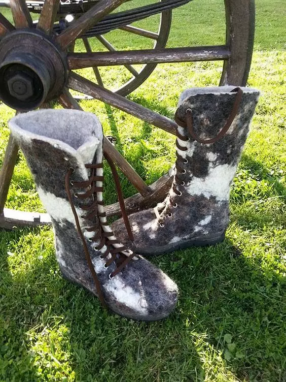 Bottes pour femmes (64 photos): chaussures d'hiver, modèles de feutre isolés pour la foudre 2247_42