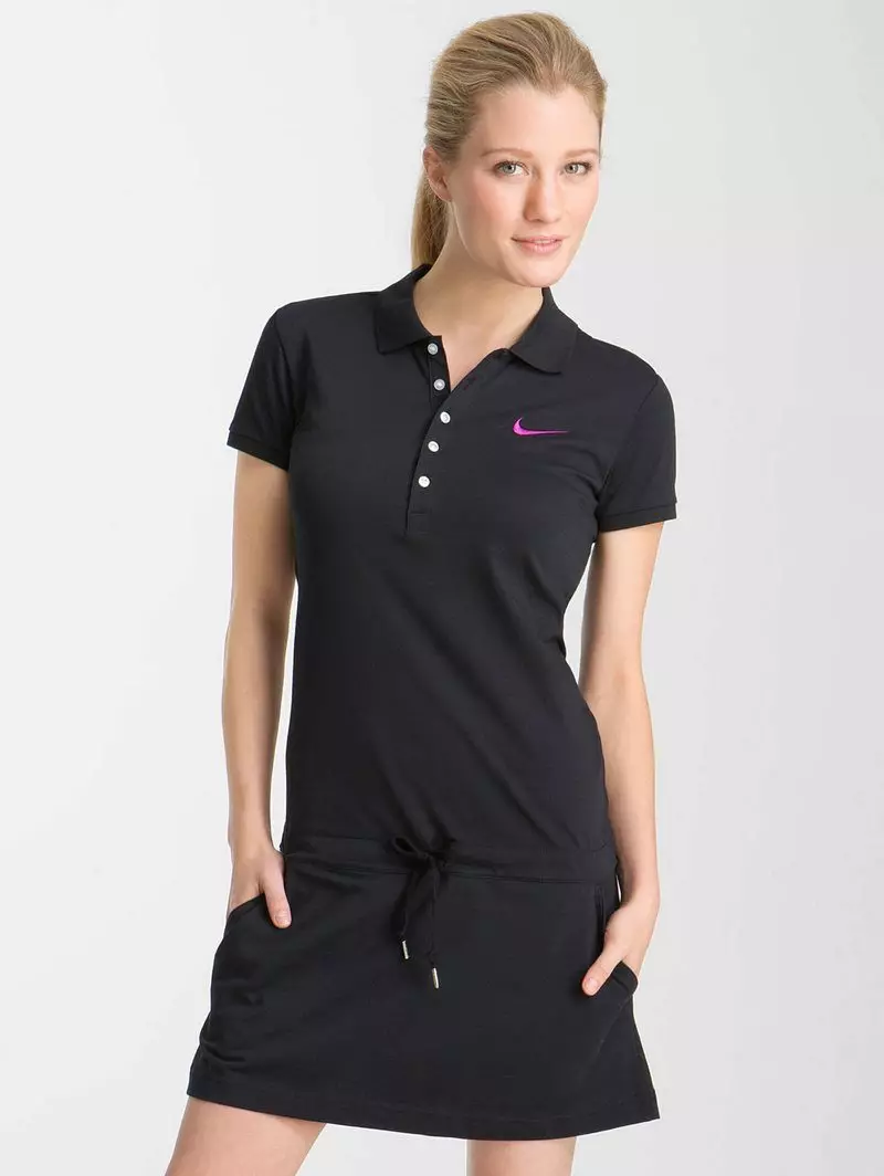 Robe polo avec une taille basse