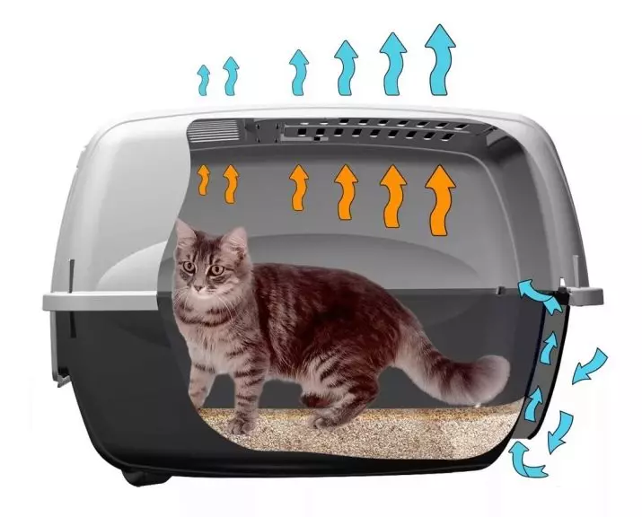 توالت بسته برای گربه ها (21 عکس) چگونه در انتخاب یک گربه سینی-خانه بزرگ با یک فیلتر زغال سنگ برای یک گربه؟ بررسی مالکیت 22587_3