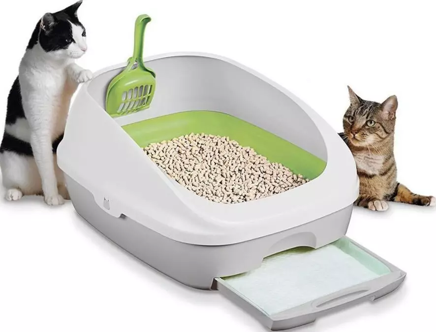 Jaapani feller Cat WC: selle omadused. Kuidas valida kaubanduslik puidu täiteaine kassidele? 22595_4