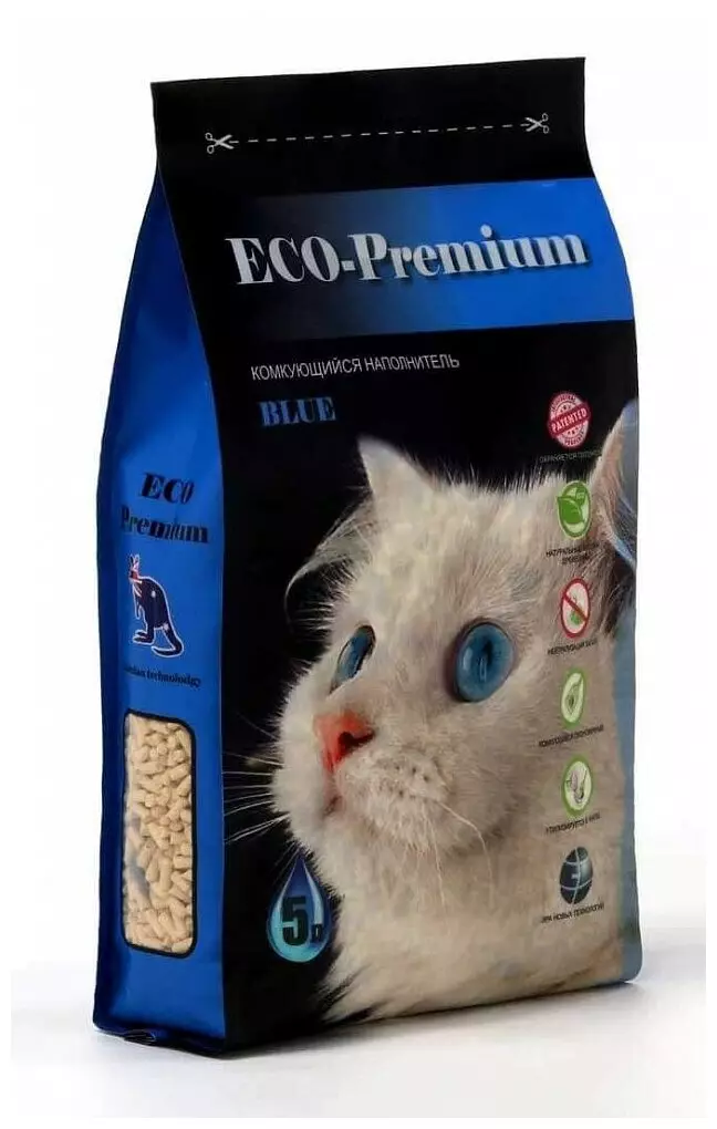 Fillerët e eko-premium: mblidhen mbushësit e drurit për tualetin e maceve, rishikimet e rishikimit 22607_6
