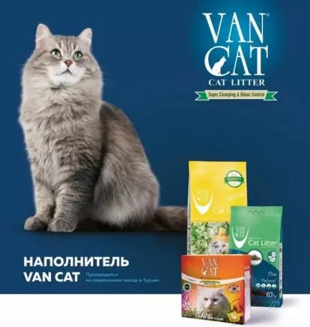Líontóirí Van Cat: Creatlach Filler 20 kg le haghaidh leithreas cat 