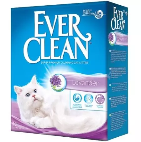 Alceiros sempre limpos: em pacotes 10 e 6 kg, comércio, com um cheiro de lavanda e outros enchimentos para um banheiro felino, Reviews 22627_15