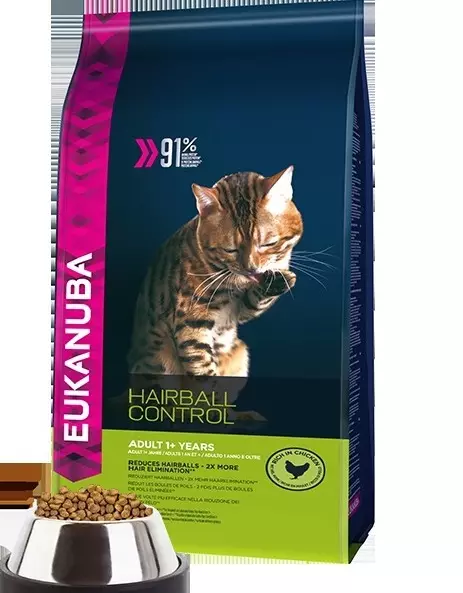 Eukanuba för katter: kattungar Mat och steriliserade katter, komposition, torrmat i förpackning 10 kg och våta spindlar, annan kattmat, recensioner 22640_15