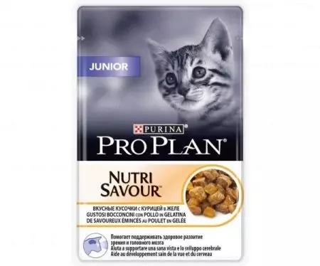 Purina Pro Plan pentru pisoi: Feed pentru pisici sterilizate Kitten Somon sterilizat și compoziția lor, alimente lichide cu Turcia și altele, recenzii 22647_13