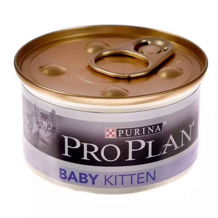 Purina Pro Plan pentru pisoi: Feed pentru pisici sterilizate Kitten Somon sterilizat și compoziția lor, alimente lichide cu Turcia și altele, recenzii 22647_19