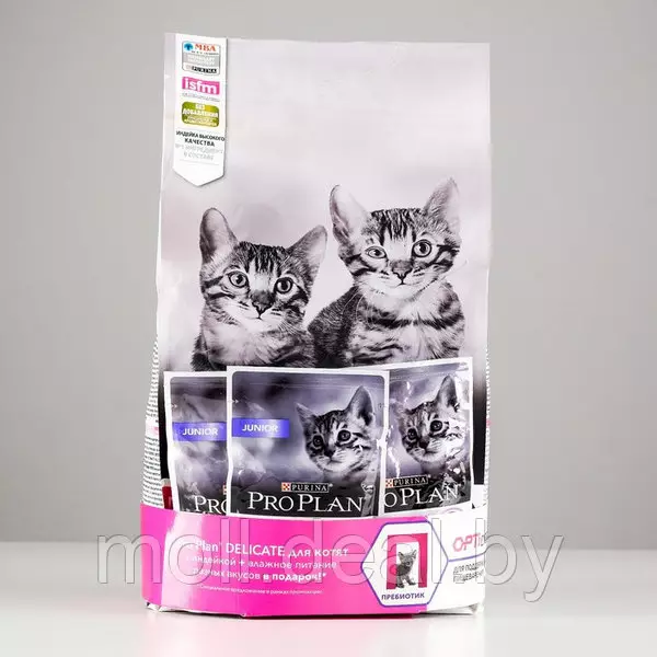 Purina Pro Plan pentru pisoi: Feed pentru pisici sterilizate Kitten Somon sterilizat și compoziția lor, alimente lichide cu Turcia și altele, recenzii 22647_7