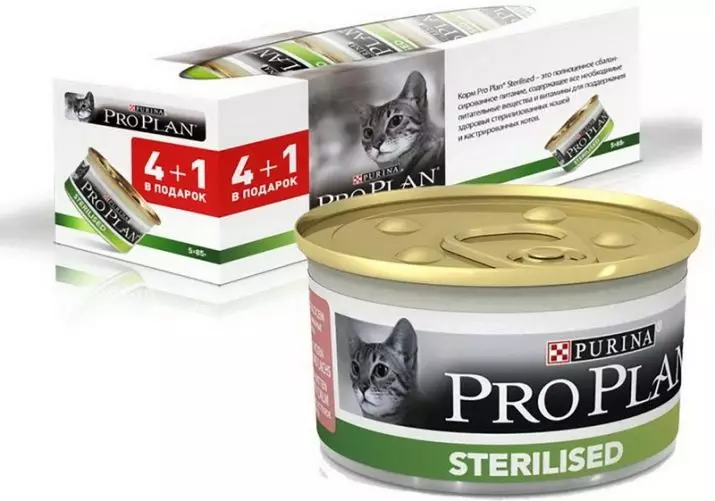 Thực phẩm ướt cho mèo Purina Pro Plan: thức ăn phồng và đóng hộp với các loại nhựa, thành phần thức ăn Nutrickavour tinh tế, tiệt trùng NutriRISAVour và những người khác 22658_21