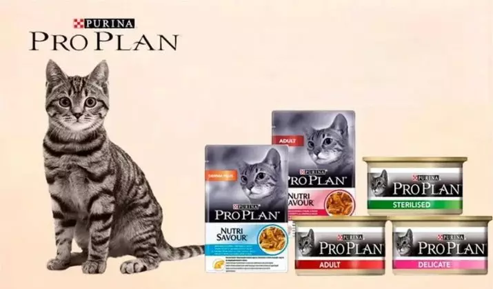 Thực phẩm ướt cho mèo Purina Pro Plan: thức ăn phồng và đóng hộp với các loại nhựa, thành phần thức ăn Nutrickavour tinh tế, tiệt trùng NutriRISAVour và những người khác 22658_3