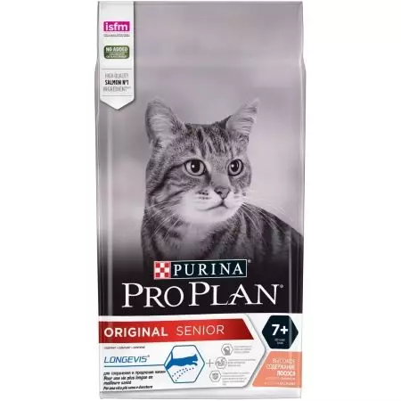 Droege feed foar katten Purina Pro Plan: Gearstalling en soarten. Veterinêre dieet jo urinêr en delikaat, sterilisearre en oare feed. Deistich taryf. Resinsjes fan beoordelingen 22666_15