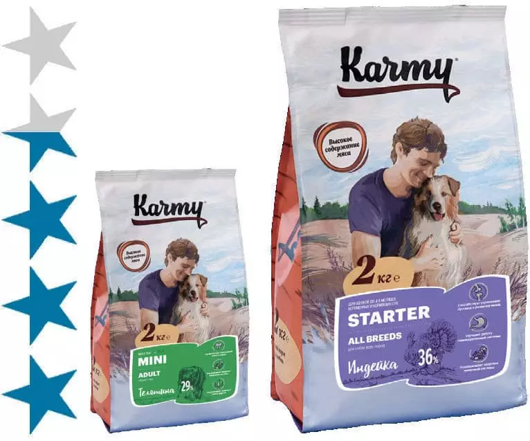 Alimentación Karmy: Composición. Fabricante de alimentación seca de gatito de clase Premium e outros produtos húmidos para animais. Comentarios de revisión 22667_5