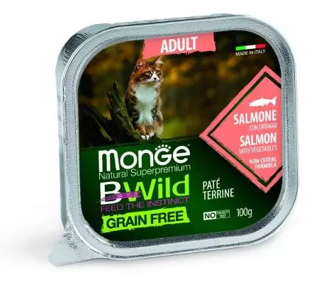 Monge Wet Catfish: Laba-laba dengan pate bebek dan pakan lainnya, ulasan kalengan. gambaran umum 22672_9