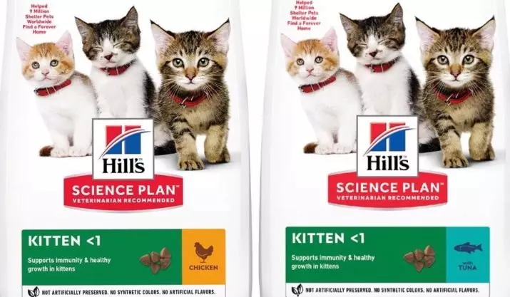 Hill's Cat Feed: Skład paszowy kotów. Konserwowane jedzenie dla kotów. Czy są najlepszym planem Purina Pro i Royal Canin? Pasza z warzywami i kurczakiem. Opinie 22688_29