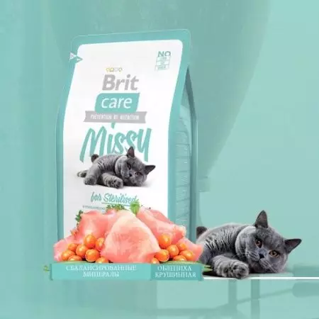 อาหารแห้งสำหรับ Cats Brit: องค์ประกอบของฟีดจาก Linek Premium, Care และสัตวแพทย์อาหารสำหรับลูกแมวและแมวผู้ใหญ่ความคิดเห็นของลูกค้า 22691_4