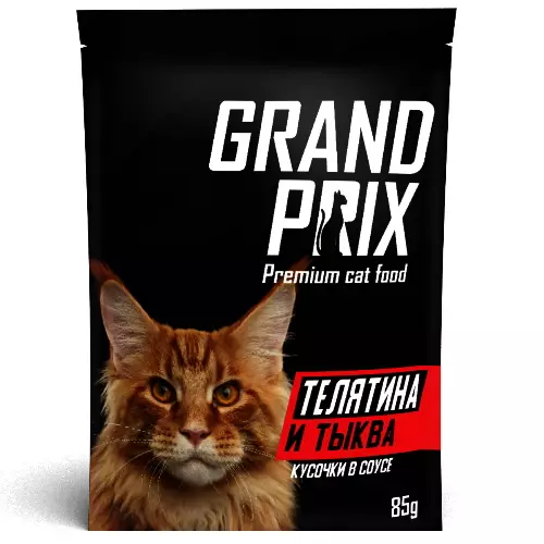 Gipakaon sa Grand Prix Cat: Alang sa isterilisado nga mga sphinx ug mga kuting, uga ug basa nga pagkaon. Mga review 22697_12