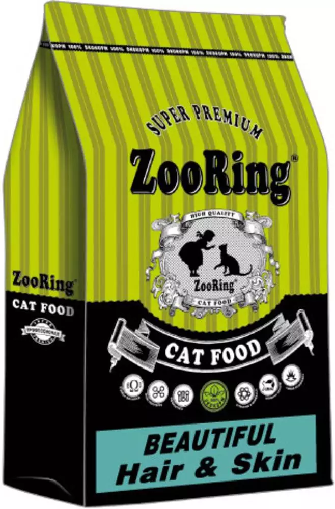 Mačke za mačke Zore: Sastav suhe i vlažne hrane za mačiće do 12 mjeseci i mačke za odrasle i mačke, recenzije pregleda 22708_19