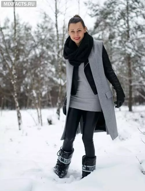 Kadın Kış Görev Botları (85 Fotoğraf): Kış için yalıtımlı yüksek darbe modelleri, bir kama üzerinde bir ruh hali giyen, yorumlar, yorumlar 2270_12