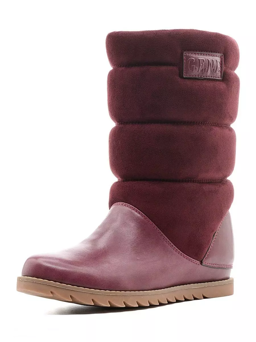 Dámské Zimní boty (85 fotografií): Izolované vysoké vyfoukané modely pro zimu, s jakým nosit náladu na klín, recenze 2270_42