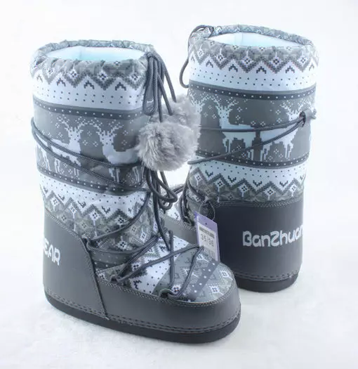 Dámské Zimní boty (85 fotografií): Izolované vysoké vyfoukané modely pro zimu, s jakým nosit náladu na klín, recenze 2270_78