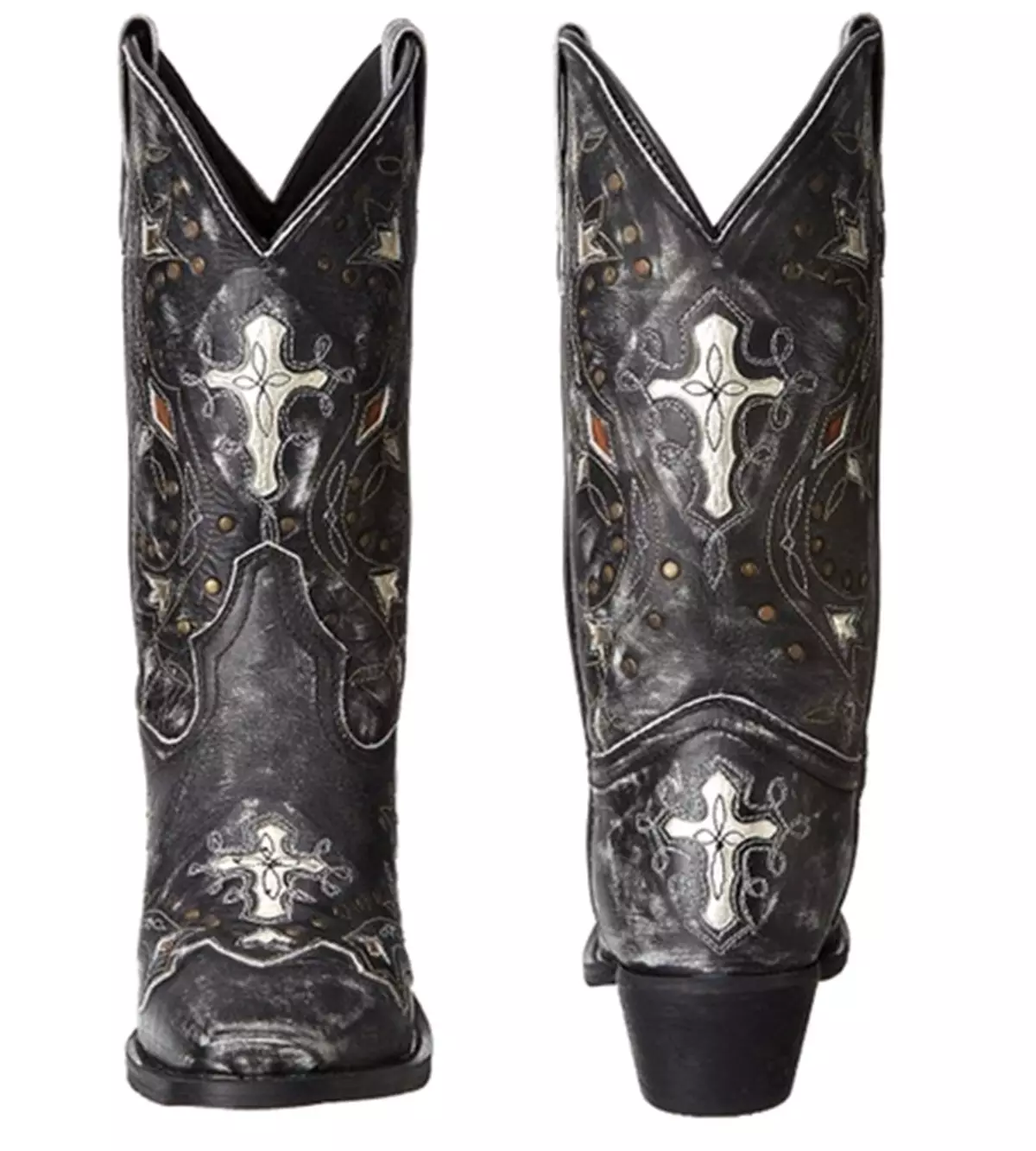 Botas de cowboy (77 fotos): cossacos e modelos no estilo do cowboy americano, que os usa e com o que, botas de inverno feitas de couro genuíno 2272_34